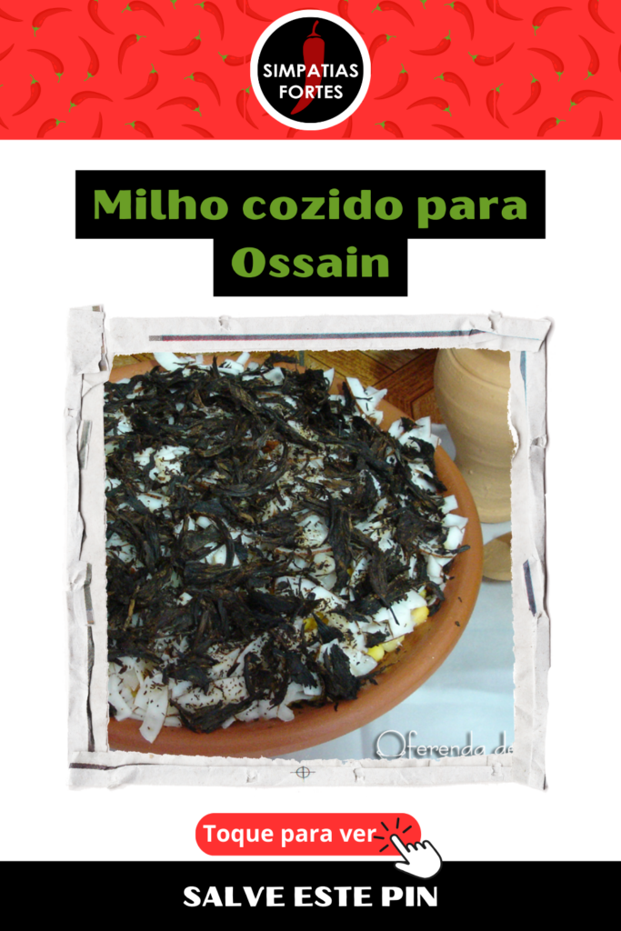 Ebo para Ossain Milho cozido