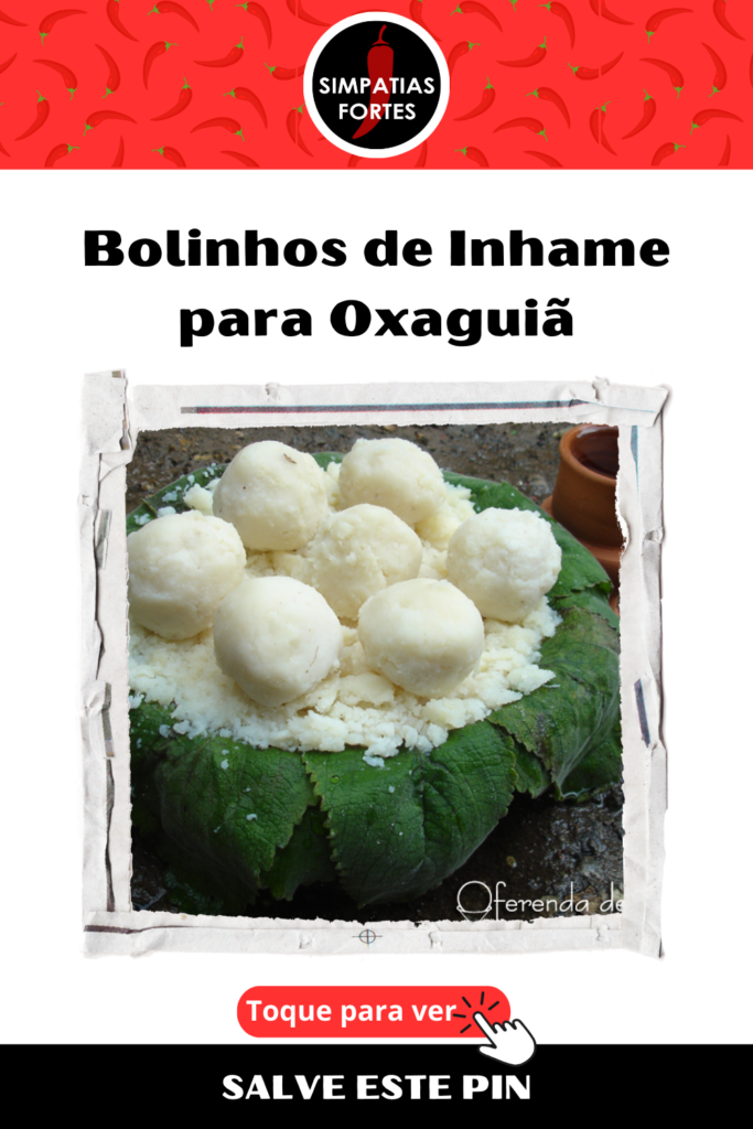 Ebo para Oxaguia Bolinho de inhame