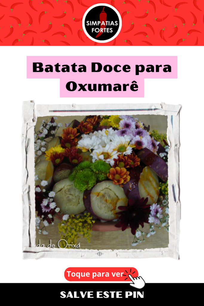 Ebo para Oxumare Batata Doce