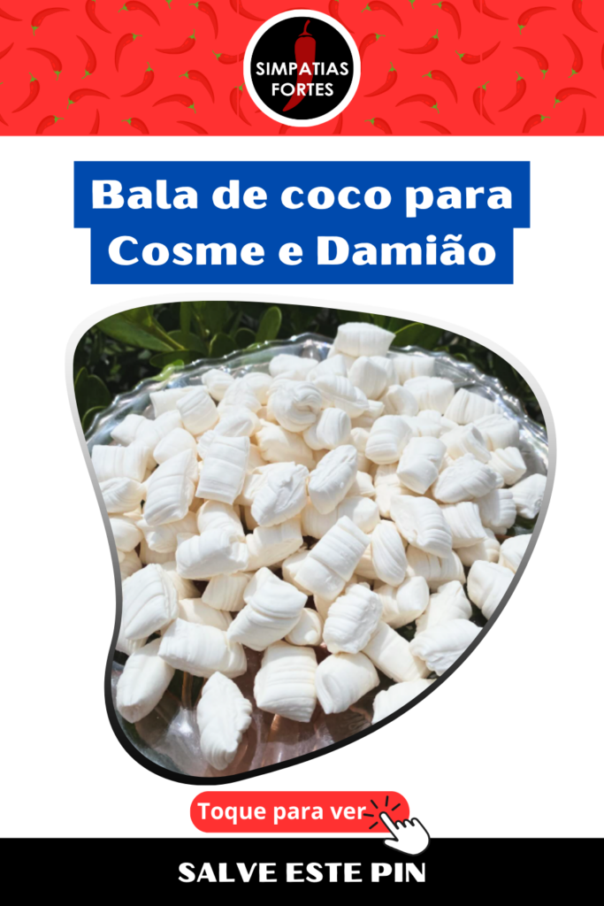 Receita de Bala de Coco para Cosme e Damiao