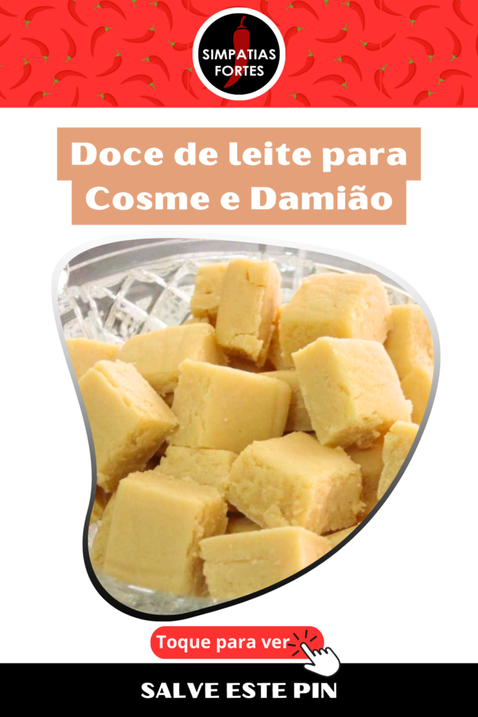 Receita de Doce de Leite para Cosme e Damiao