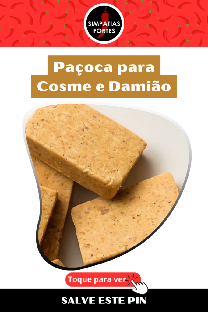 Receita de Pacoca para Cosme e Damiao