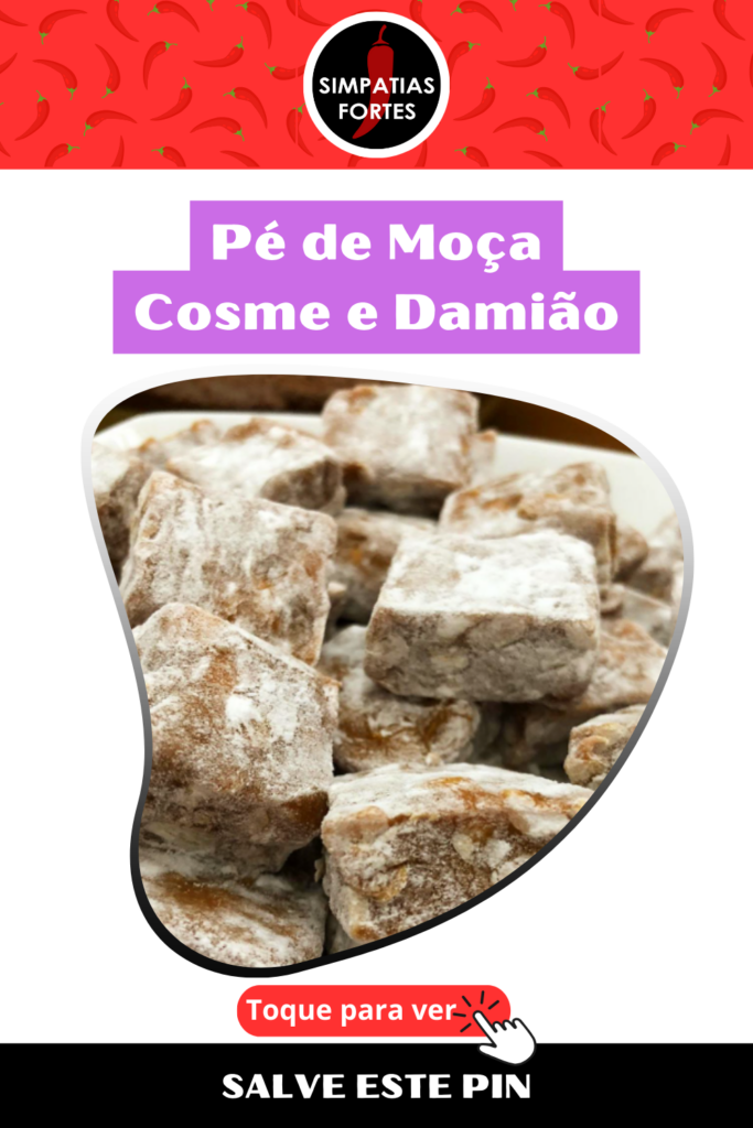 Receita de Pe de Moca para Cosme e Damiao