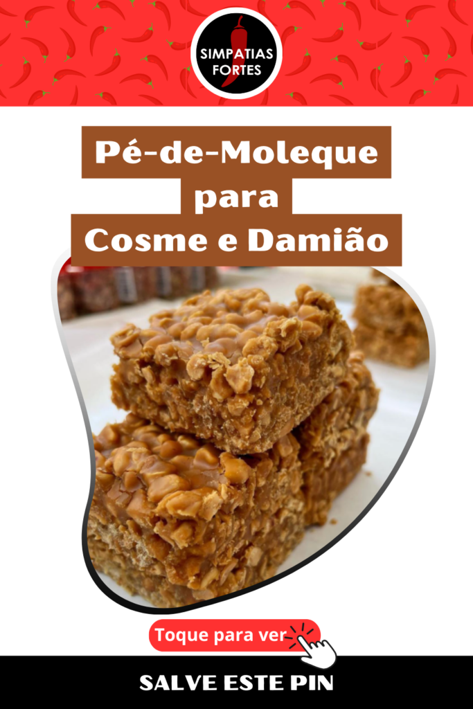 Receita de Pe de Moleque para Cosme e Damiao